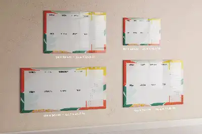 Quadro magnético para escrever planner semanal simples