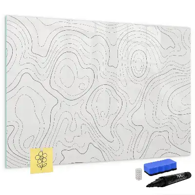 Quadro magnético para desenhar com estampa de abstração de pontos