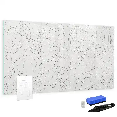 Quadro magnético para desenhar com estampa de abstração de pontos