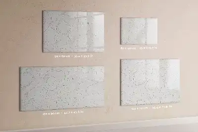 Quadro magnético para desenhar com estampa de abstração de pontos