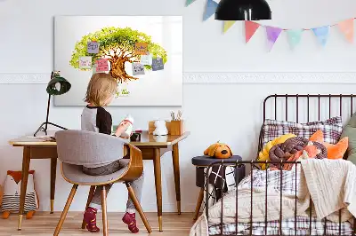 Quadro magnético para escrever tema árvore genealógica