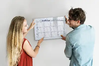 Quadro magnético para escrever cartão de aniversário