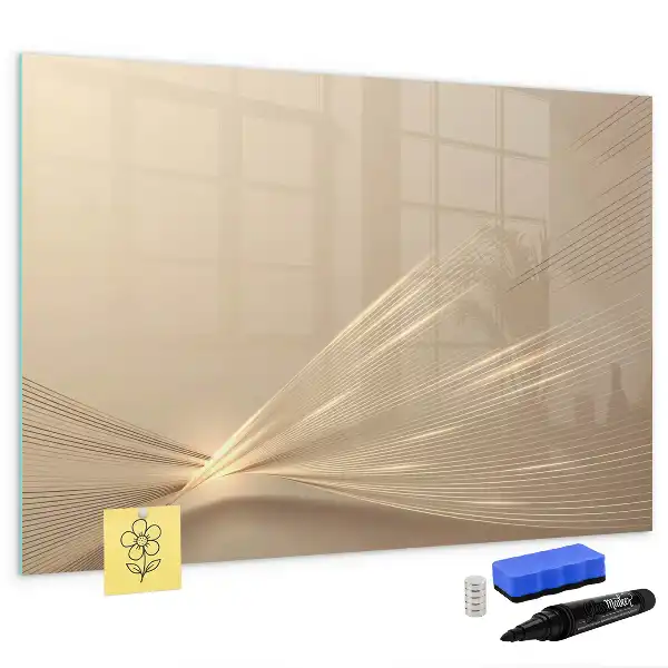 Quadro magnético para desenhar estampa luz abstrata