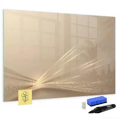 Quadro magnético para desenhar estampa luz abstrata