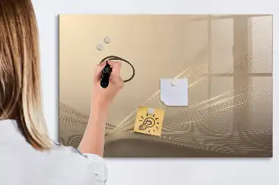Quadro magnético para desenhar estampa luz abstrata