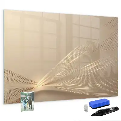 Quadro magnético para desenhar estampa luz abstrata