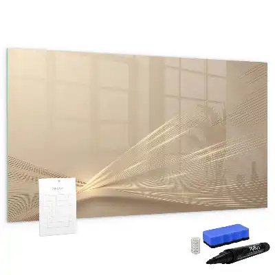 Quadro magnético para desenhar estampa luz abstrata