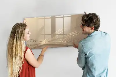Quadro magnético para desenhar estampa luz abstrata