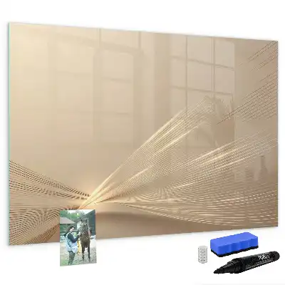 Quadro magnético para desenhar estampa luz abstrata
