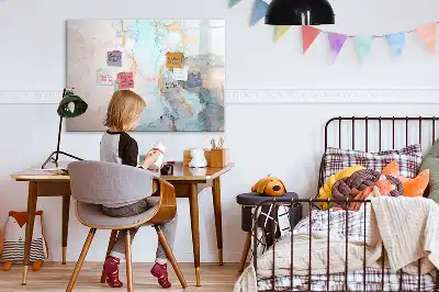 Quadro magnético para desenhar estampa de imagem abstrata