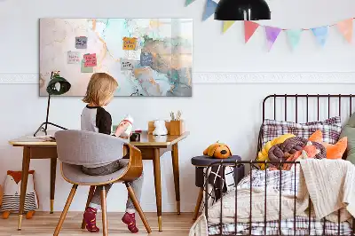 Quadro magnético para desenhar estampa de imagem abstrata