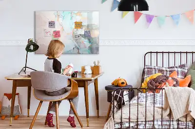 Quadro magnético para desenhar estampa de imagem abstrata