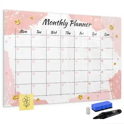 Planner mensal quadro magnético para escrever