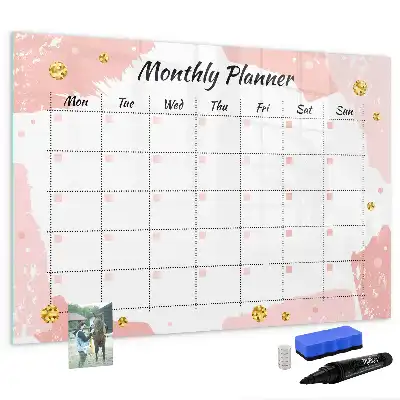 Planner mensal quadro magnético para escrever