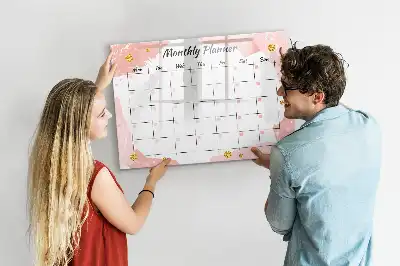 Planner mensal quadro magnético para escrever