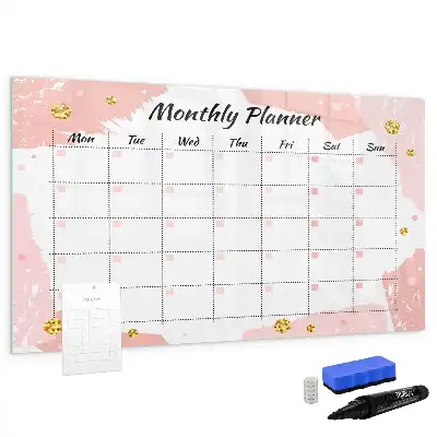 Planner mensal quadro magnético para escrever