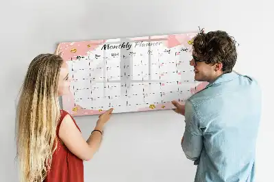 Planner mensal quadro magnético para escrever