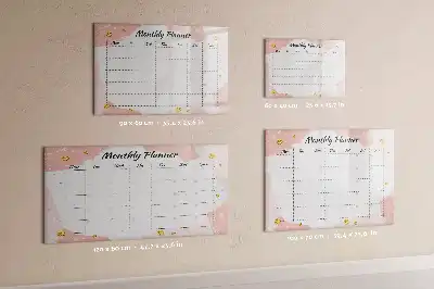 Planner mensal quadro magnético para escrever