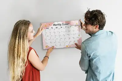 Planner mensal quadro magnético para escrever