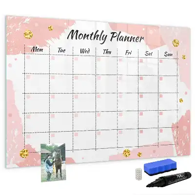 Planner mensal quadro magnético para escrever