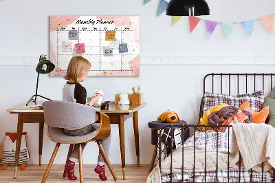 Planner mensal quadro magnético para escrever