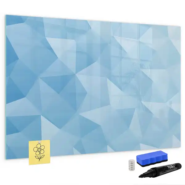 Quadro magnético para desenho estampa de abstração de triângulos