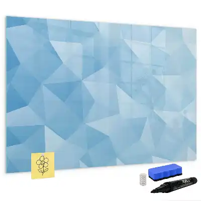 Quadro magnético para desenho estampa de abstração de triângulos