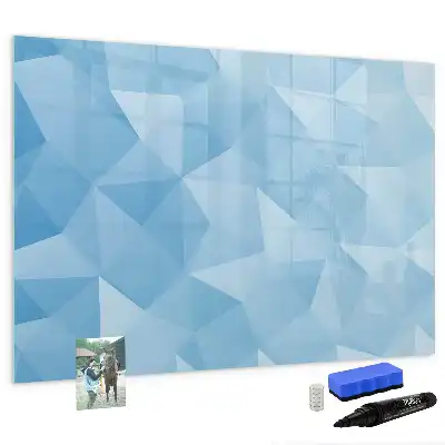 Quadro magnético para desenho estampa de abstração de triângulos