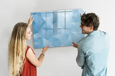 Quadro magnético para desenho estampa de abstração de triângulos
