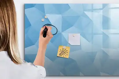Quadro magnético para desenho estampa de abstração de triângulos