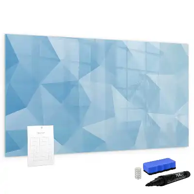 Quadro magnético para desenho estampa de abstração de triângulos