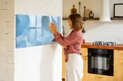 Quadro magnético para desenho estampa de abstração de triângulos