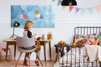 Quadro magnético para desenho estampa de abstração de triângulos
