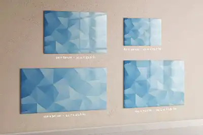 Quadro magnético para desenho estampa de abstração de triângulos