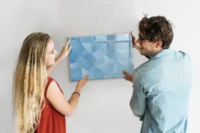 Quadro magnético para desenho estampa de abstração de triângulos