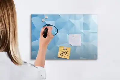 Quadro magnético para desenho estampa de abstração de triângulos