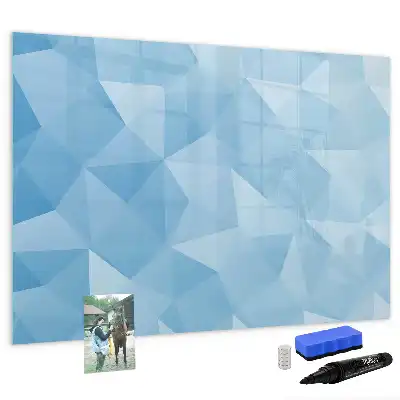 Quadro magnético para desenho estampa de abstração de triângulos