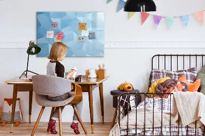 Quadro magnético para desenho estampa de abstração de triângulos