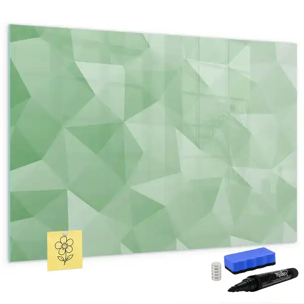 Quadro magnético para desenhar estampa de abstração de triângulos