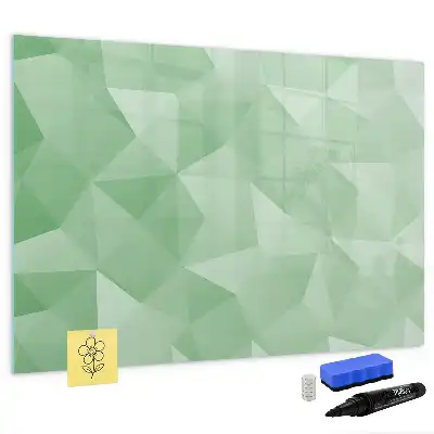 Quadro magnético para desenhar estampa de abstração de triângulos