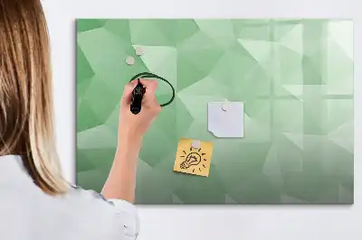 Quadro magnético para desenhar estampa de abstração de triângulos