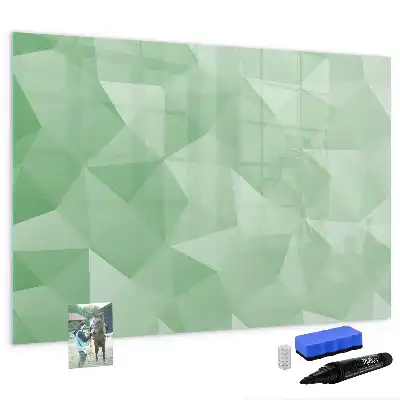 Quadro magnético para desenhar estampa de abstração de triângulos