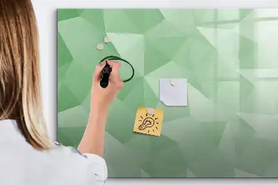 Quadro magnético para desenhar estampa de abstração de triângulos