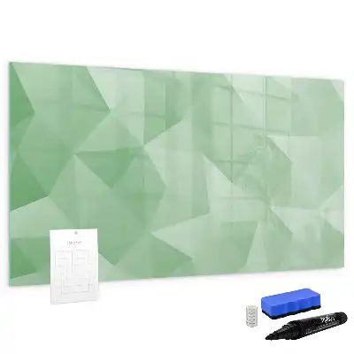 Quadro magnético para desenhar estampa de abstração de triângulos
