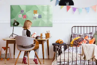 Quadro magnético para desenhar estampa de abstração de triângulos