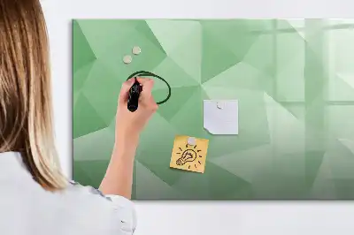Quadro magnético para desenhar estampa de abstração de triângulos