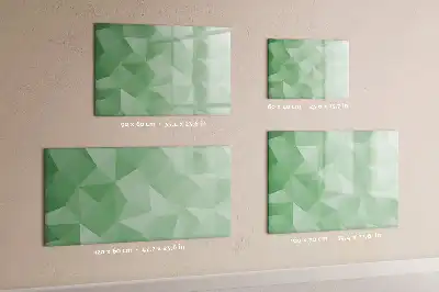 Quadro magnético para desenhar estampa de abstração de triângulos