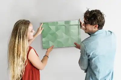 Quadro magnético para desenhar estampa de abstração de triângulos