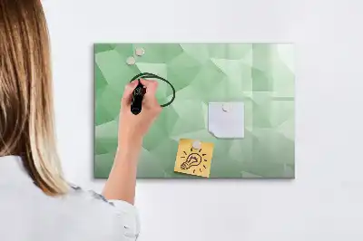 Quadro magnético para desenhar estampa de abstração de triângulos