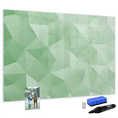 Quadro magnético para desenhar estampa de abstração de triângulos